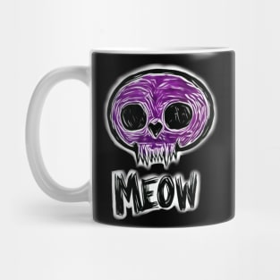 Kitty Skull Meow Mug